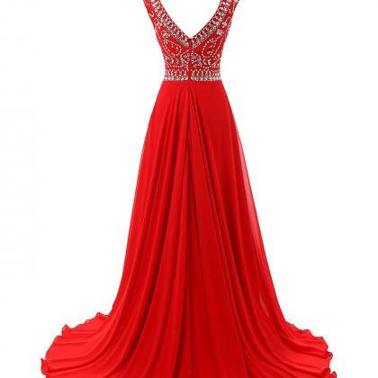 Sparkle Burgundy Beadings Prom Gown 2016 Red New Style Prom Dresses ...
