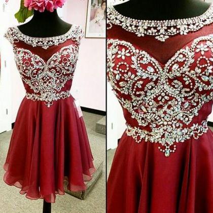 Homecoming Dresses,junior Homecoming Dresses,red..