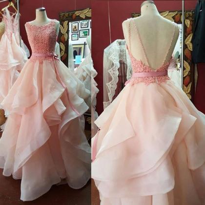 Pretty Pink Ball Gown Prom Dresses,quinceaners..