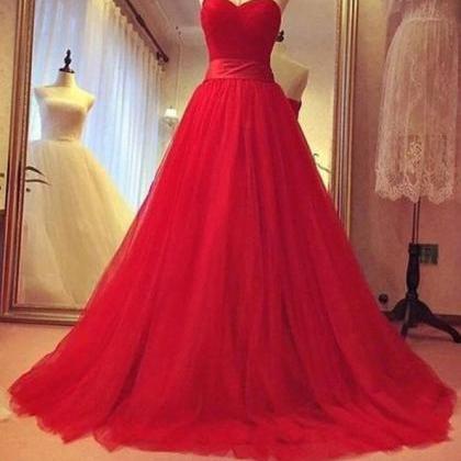 Evening Dresses, Prom Dresses, Prom Dress,red..