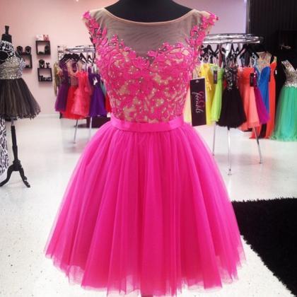 Homecoming Dresses,pink Prom Dress,short Prom..
