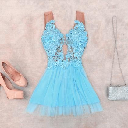 Party Dresses,homecoming Dresses,turquoise Party..