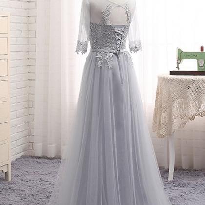 Charming Prom Dress, Long Prom Dress, Tulle Prom..
