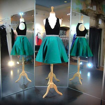 Homecoming Dresses, Green Prom Dres..