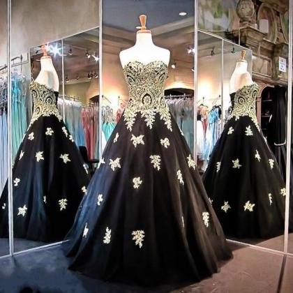 Prom Dresses 2017 Ball Gowns Sweetheart Lace-up..