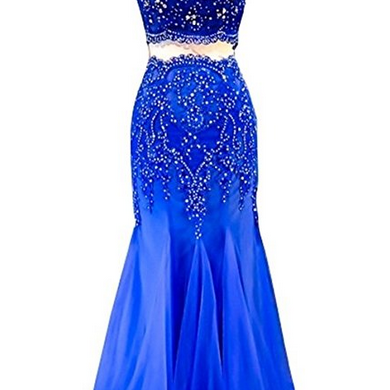 Elegant Lace Beaded Appliques Yellow Long Mermaid Evening Dress Birthday Outfits SP874