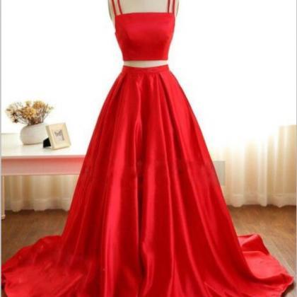 Two Pieces Prom Dresses,evening Dresses,prom..