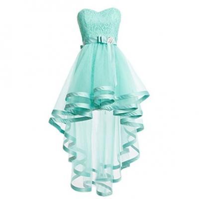 Mint Green Tulle Homeocming Dresses For Teens,Pretty Cheap Simple Short Prom Dresses,Lace Cocktail Dresses