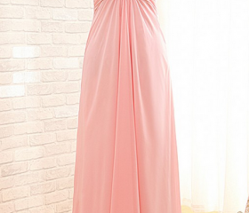 Chiffon Flora Prom Party Dress Sweetheart Neck Evening Dress