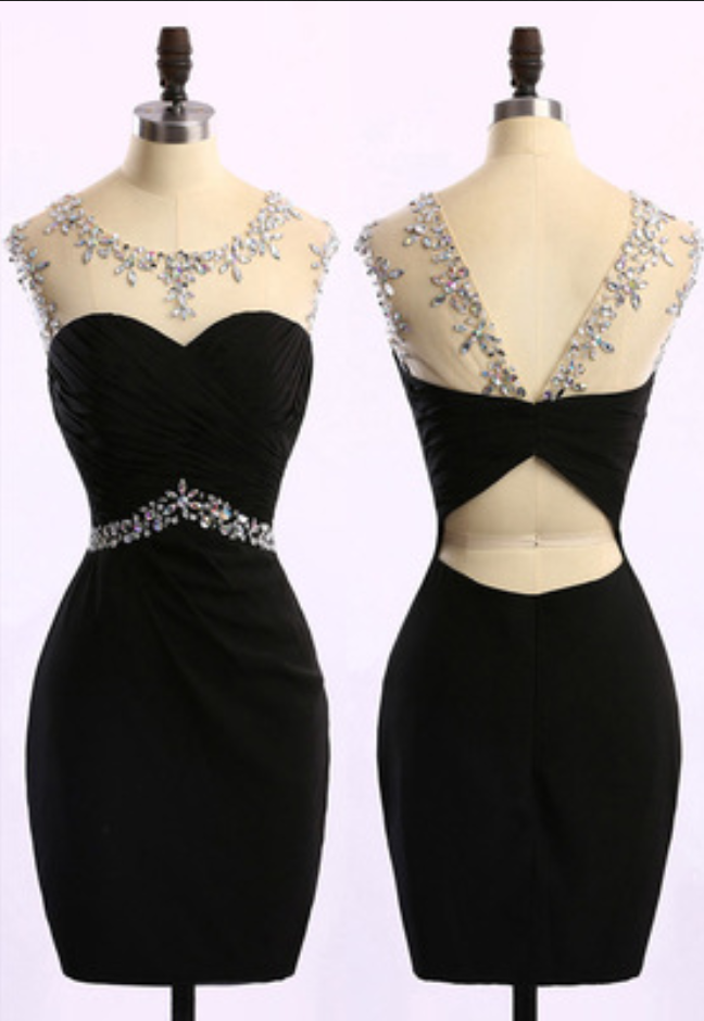 Short Black Prom Dress With Ruchin Homecoming Dresses
