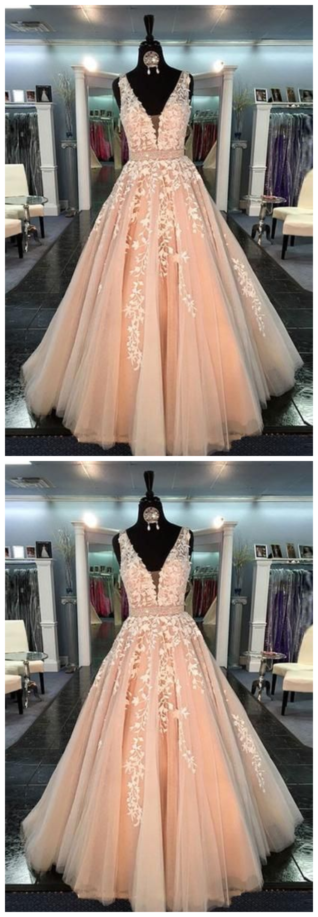Charming Prom Dress,applique Prom Dress,illusion Prom Dress,fashion Prom Dress,sexy Party Dress, Style Evening Dress