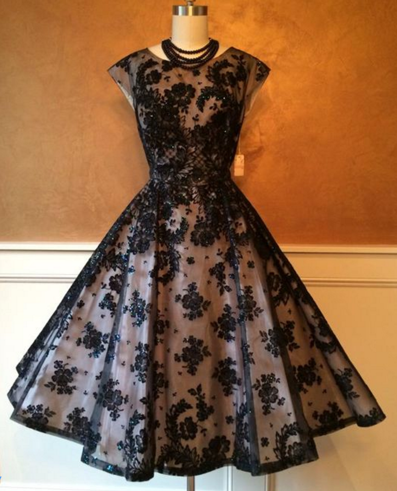 Vintage Prom Dress,lace Homecoming Dresses, Lace Prom Gowns, Mini Short Homecoming Dress