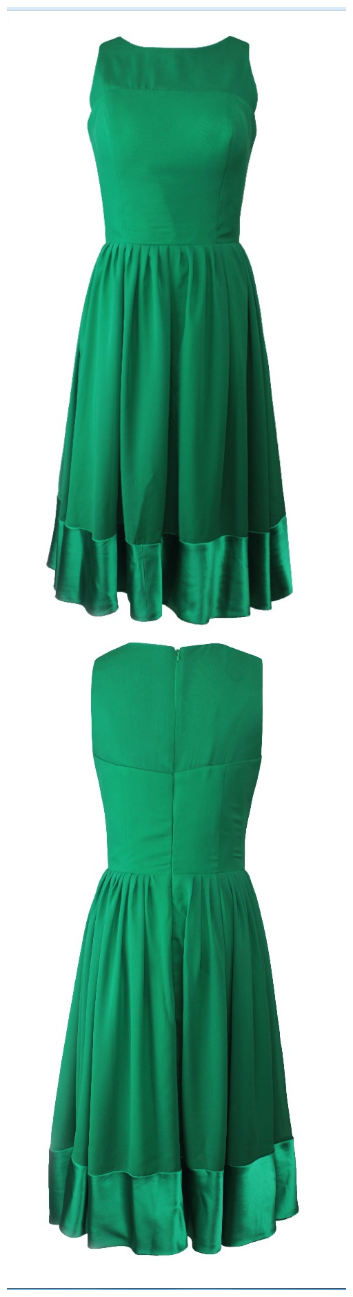 Green Chiffon Short Evening Dresses, Vestido De Festa Lady Prom Gown
