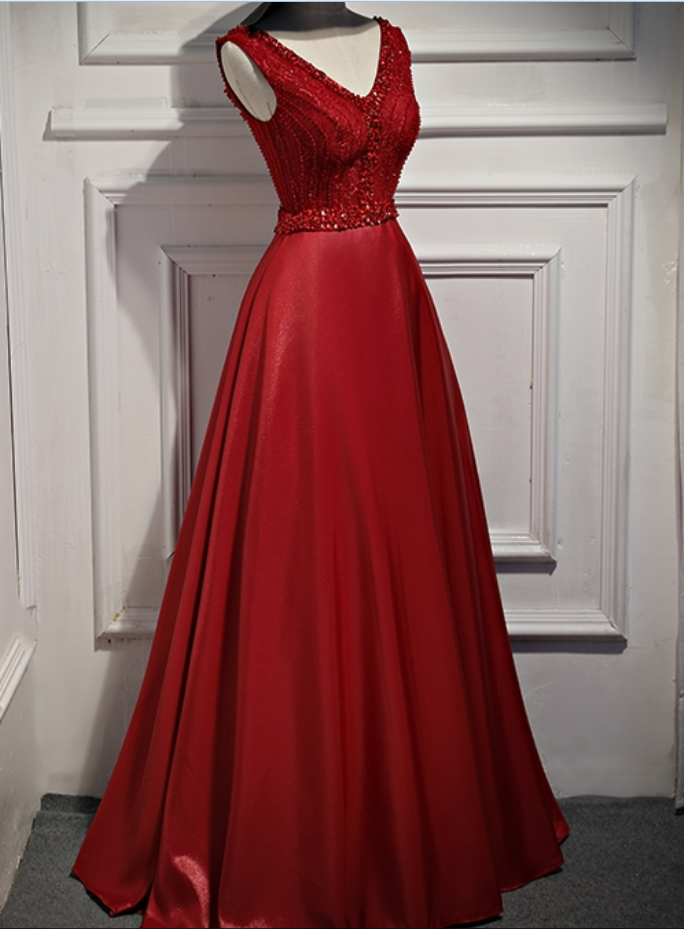 Evening Dresses Long ,with Stones Party Formal Evening Gowns Dresses