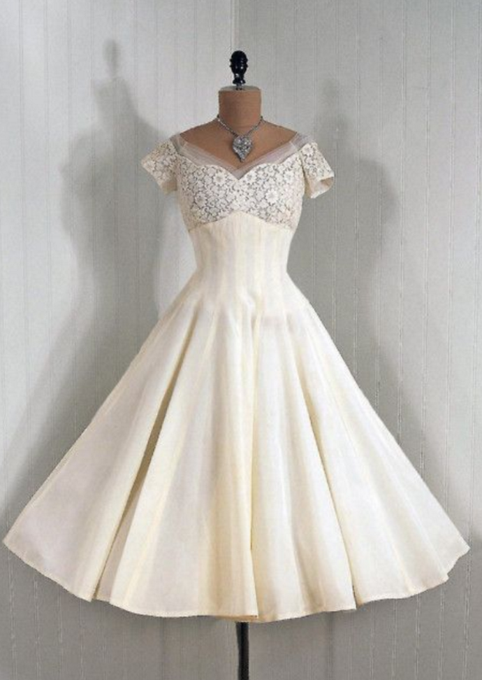 Vintage Prom Dresses, Mini Short Homcoming Dresses, Lace Party Dresses