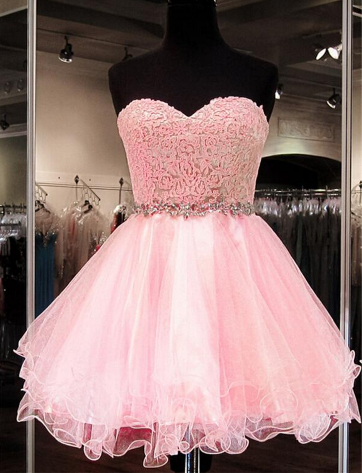 Short Pink Homecoming Dress, Sexy Lace Homecoming Dress, Short Homecoming Dresses, Homecoming Dress, Short Prom Dresses,