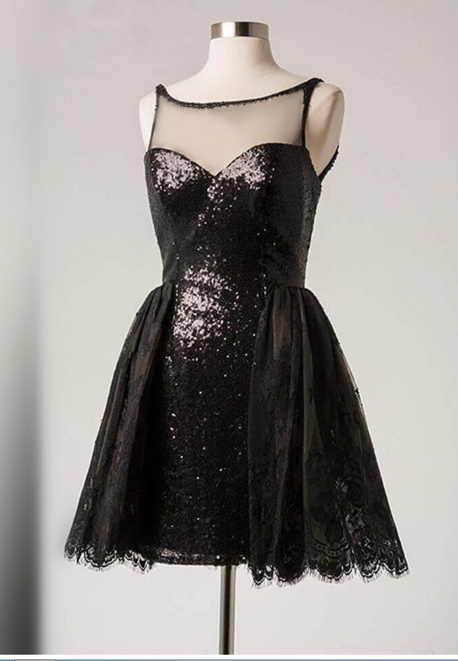short black glitter dress