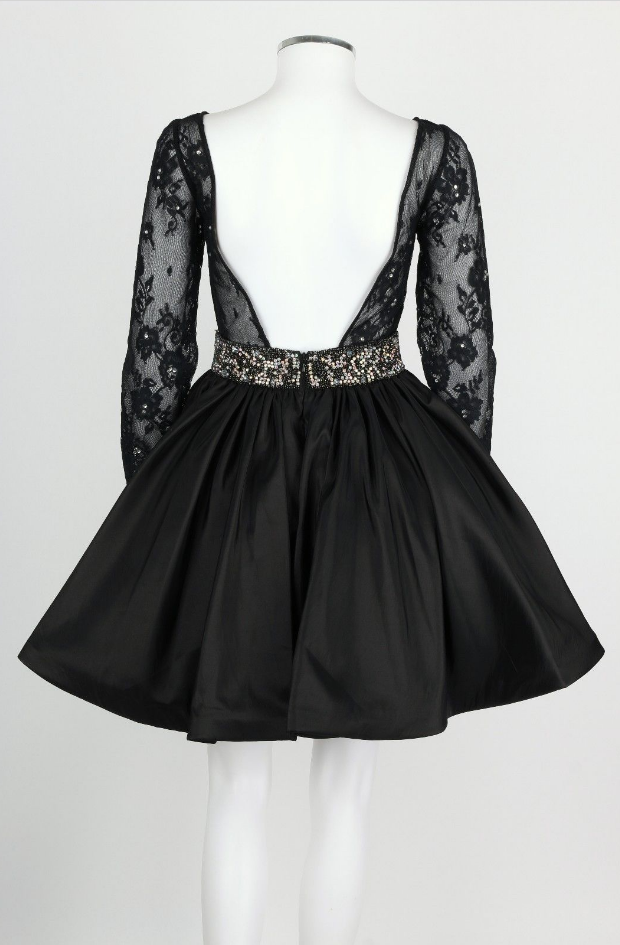 formal dress gala Love Me Longer Bodycon Mini black dress in store ZABERRY Women's 2024 Short Size:US4
