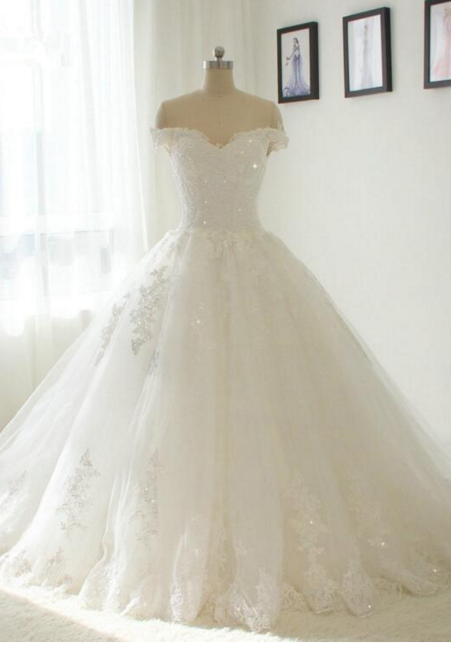 Off Shoulder Beautiful New Lace Wedding Dress
