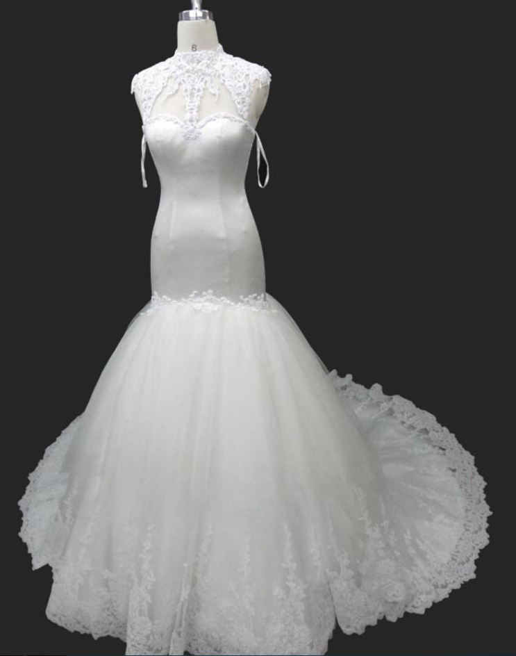 Satin Wedding Dress,long Wedding Dresses, Wedding Dress,wedding Dress,wedding Gown,bridal Gown,bride Dresses, Mermaid Wedding Dress,high Neck