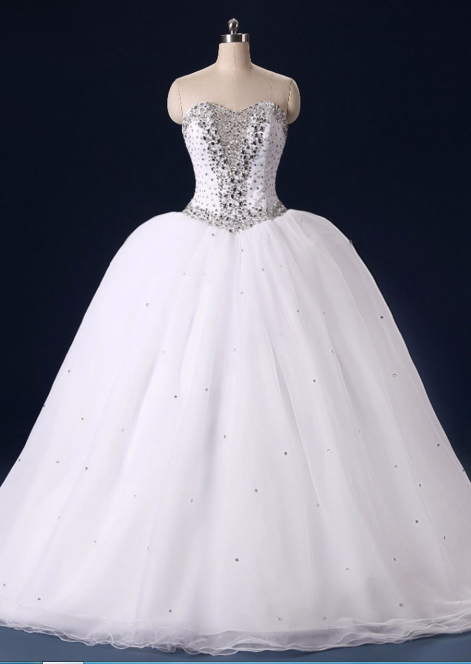Gorgeous Sweetheart Wedding Dresses Princess Ball Gown Wedding Bridal Dress