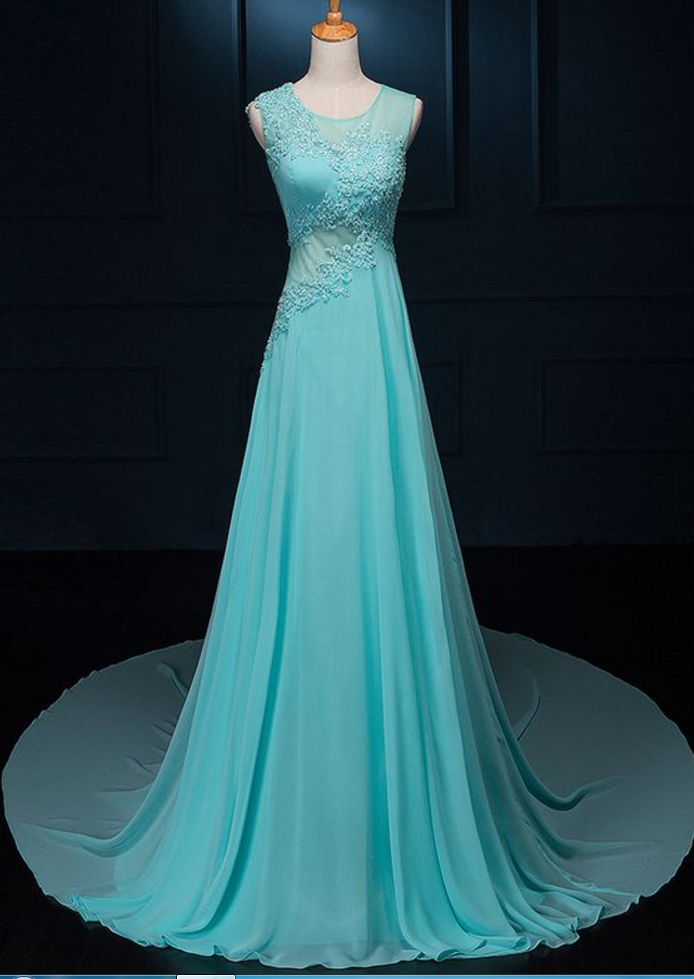 Elegant Prom Dresses, A-line Sleeveless Evening Dress,women's Dress For Party