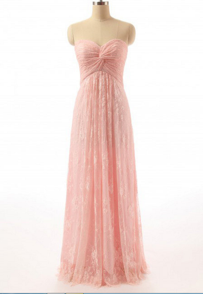 Pink A-line Prom Dress,lace Prom Dress,sweetheart Prom Dress, Charming Prom Dress