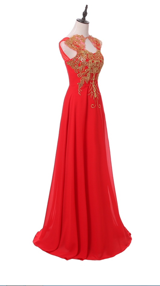 Length Long Formal Elegant Appliques Turquoise Size Royal Red Dress Personalized Party Dress