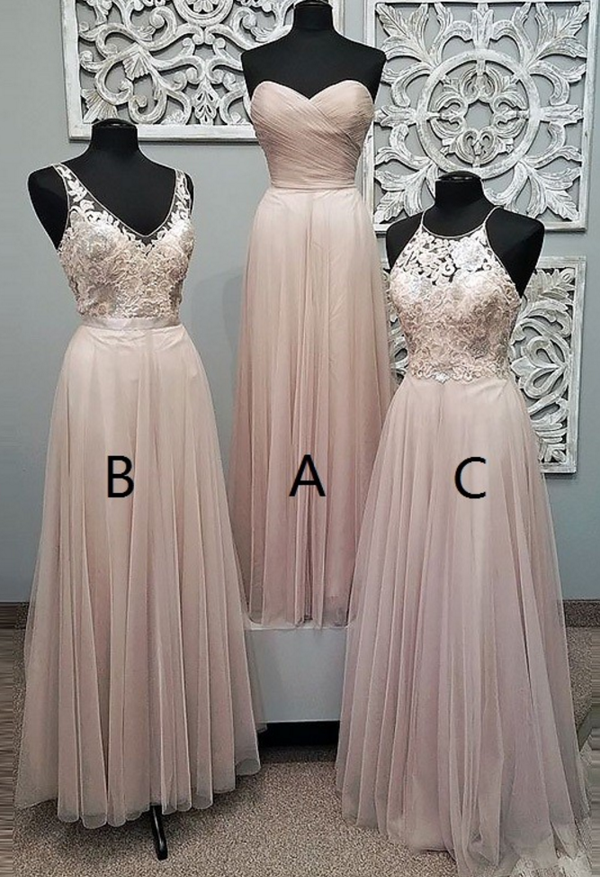 Sweetheart Floor-length Pearl Pink Tulle Prom Dress