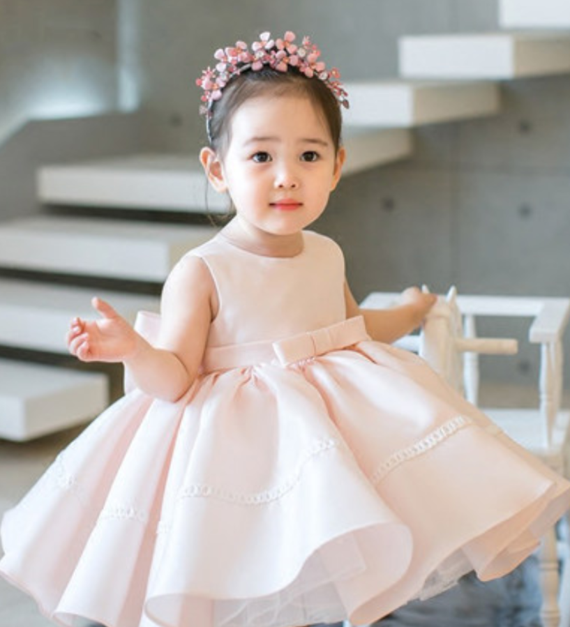 Flower Girl Dress, Flower Girl Dress,light Pink Flower Girl Dress, High Quality Flower Girl Dress, Pink Flower Girl Dress, Children Dress, Girl