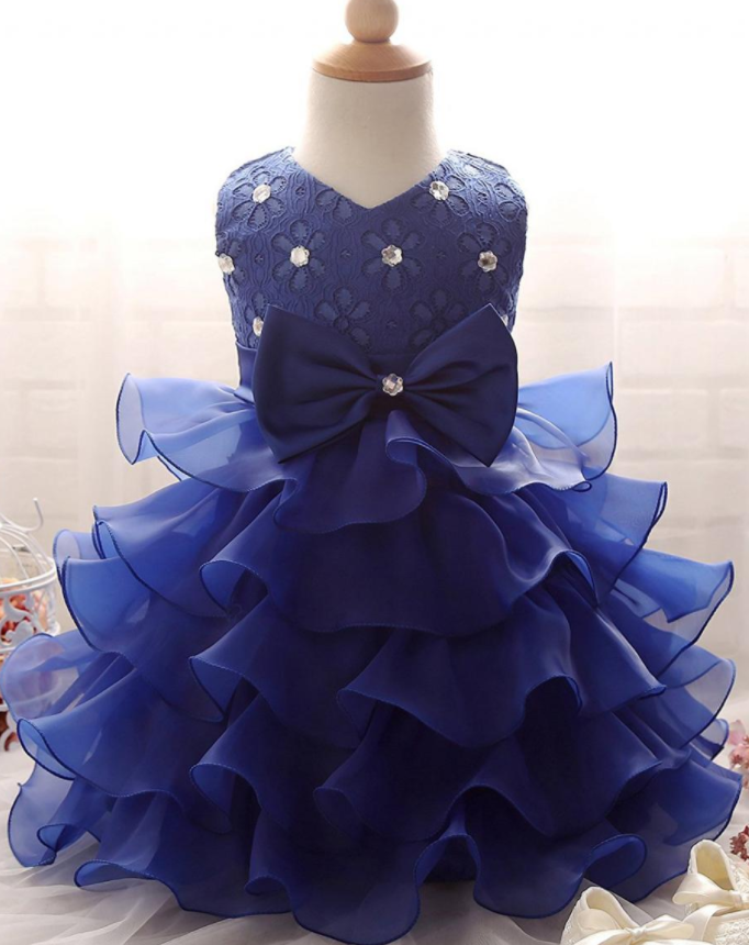 Girls Dress,flowergirl Dresses,wedding Party Dress,royal Blue Flower Girl Dress,ruffles Flower Girl Dress,organza Little Girls Party Dress,