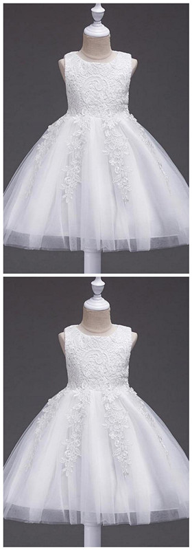 A-Line Jewel Neckline Tulle Dress Azalea Plus Size