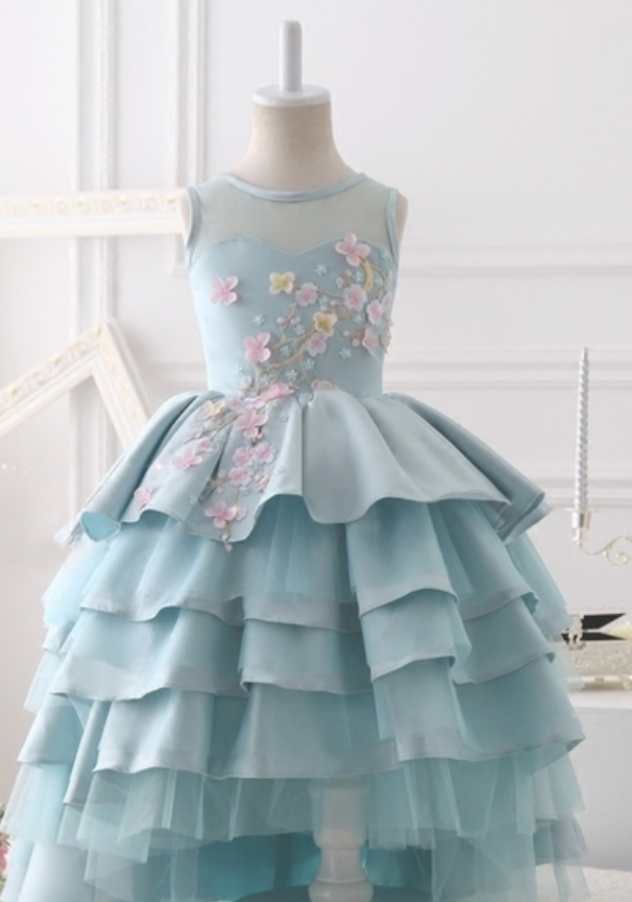 Little Girl Birthday Gown, Baby Girl Birthday Dress, Princess Gown, Children Dress