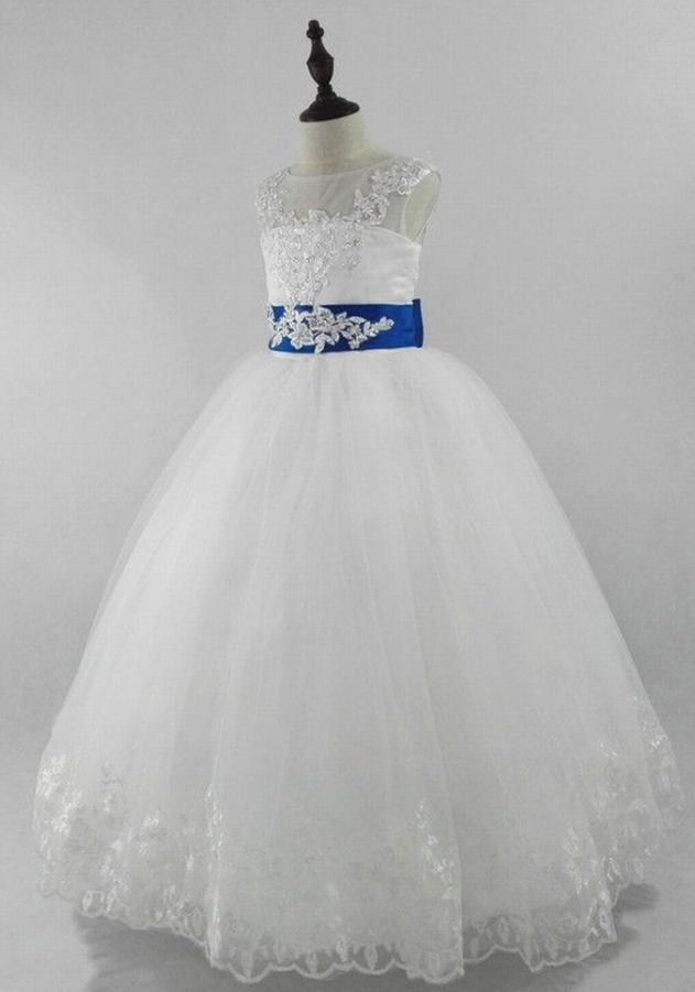 Flower Girl Dresses For Wedding Communion Prom Birthday Ballgown Party Princess Ytz323 (1)