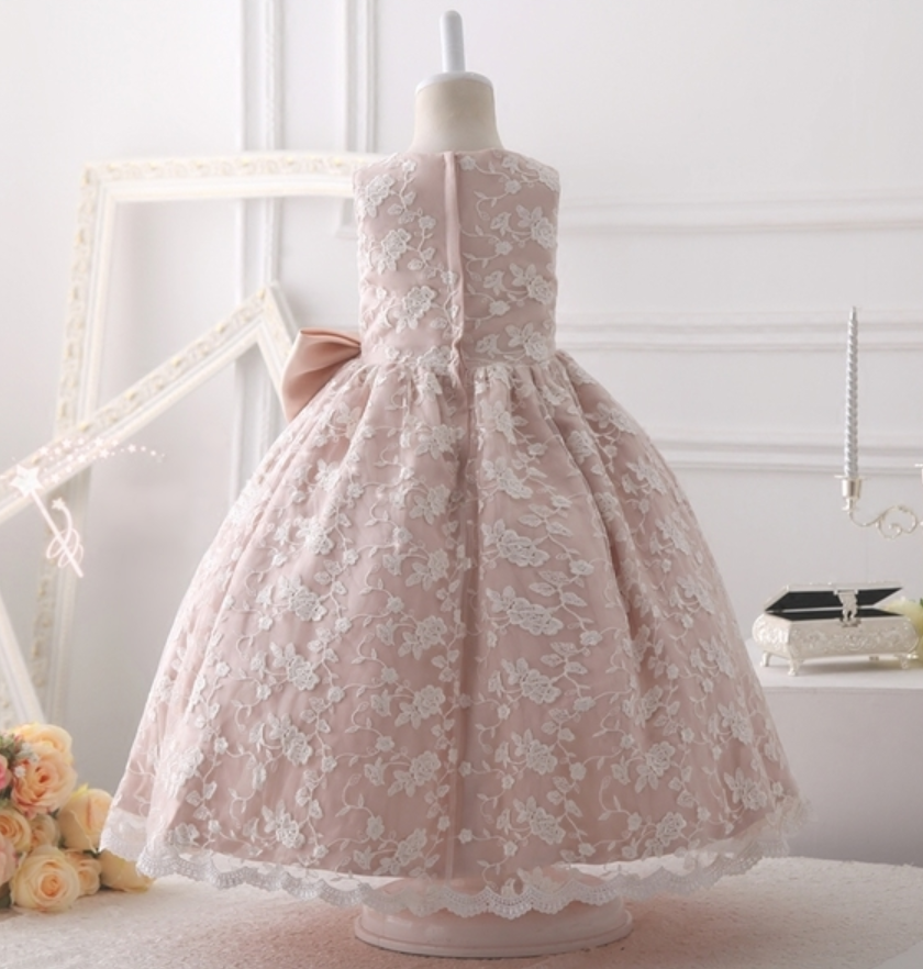 Pale pink ball gown best sale