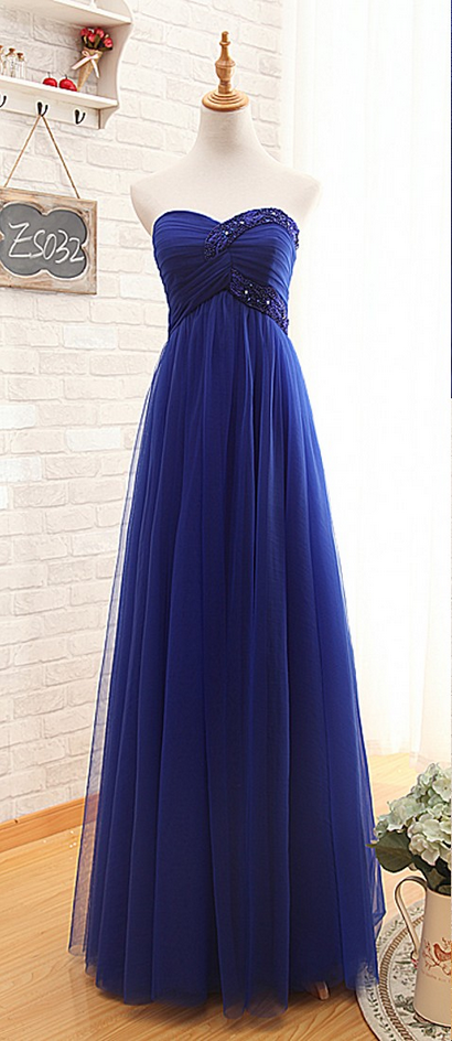 Prom Dresses,prom Dresses,navy Blue Prom Dresses,strapless Prom Dress,long Prom Dress