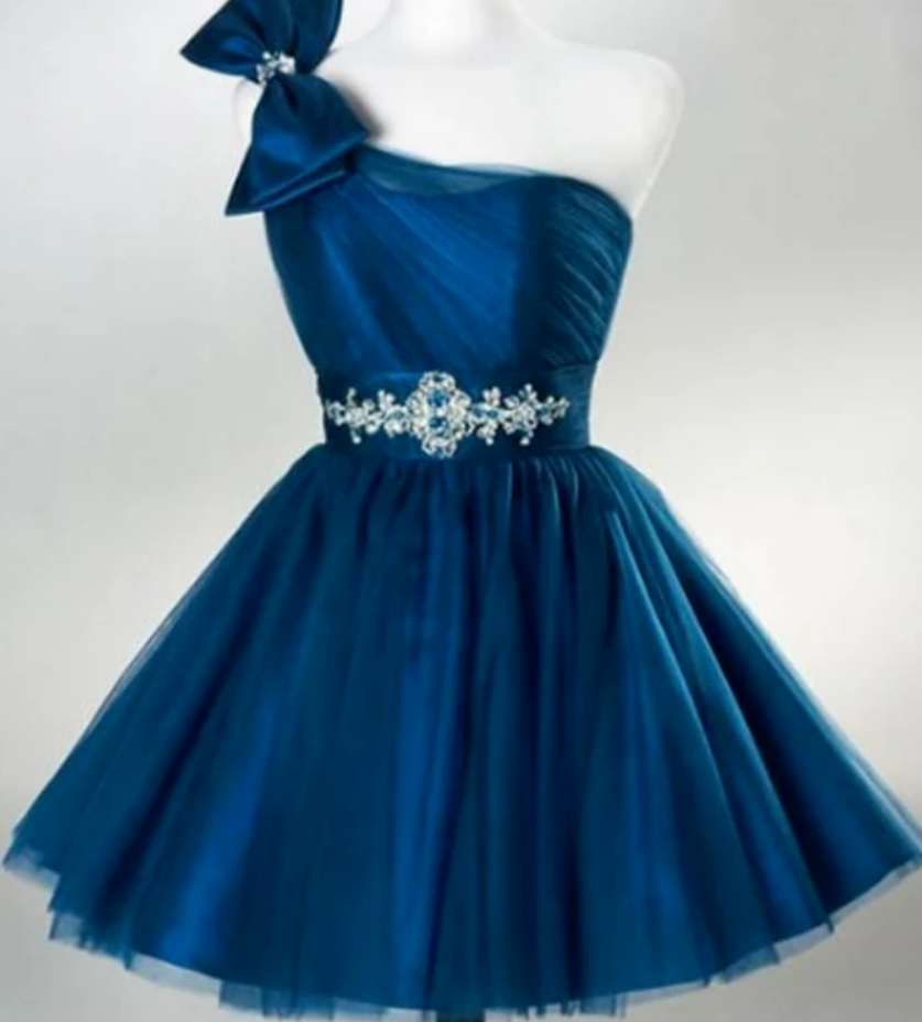 Short Prom Dress,mini Skirt Evening Dress,one Shoulder Homecoming Dress