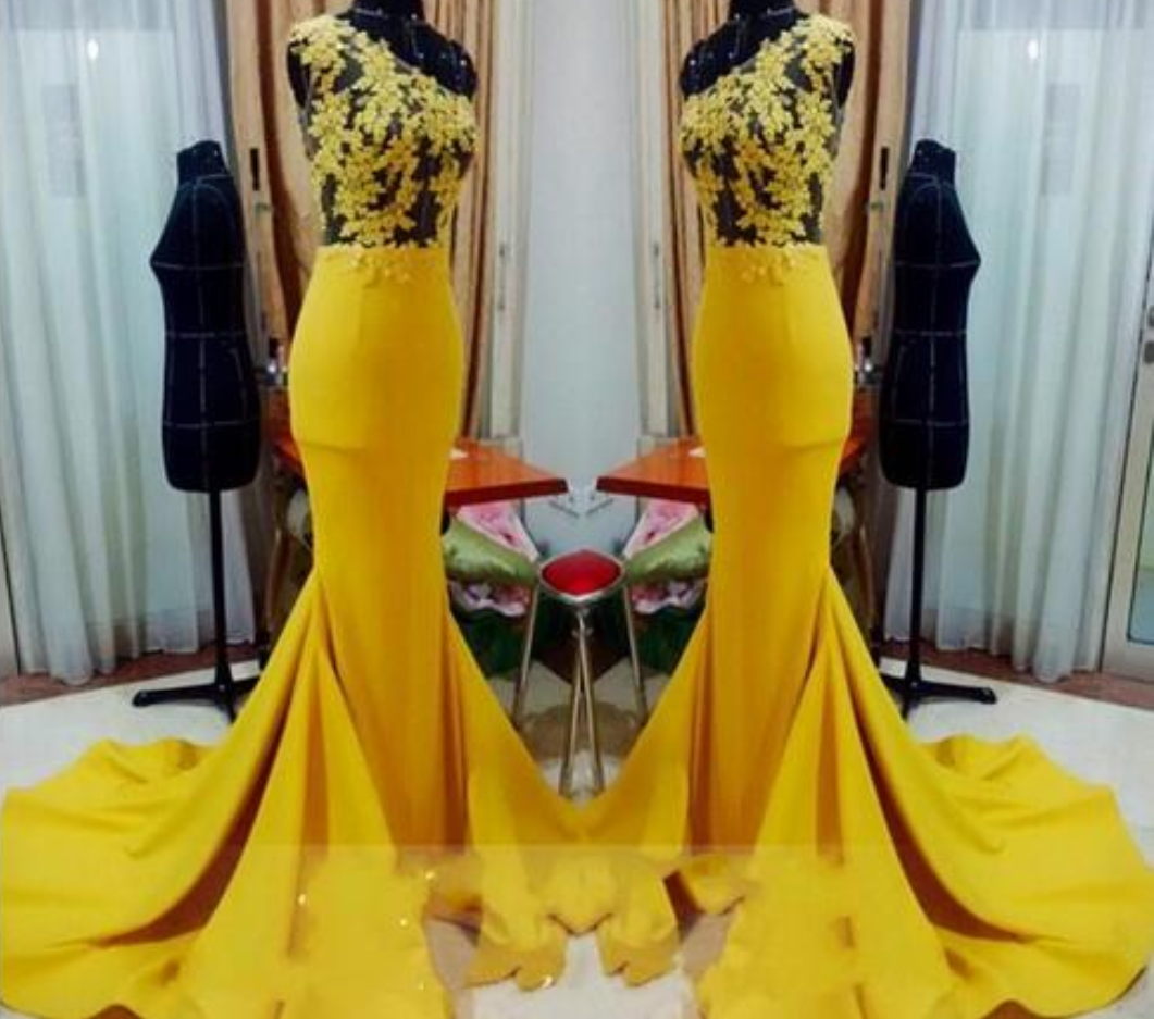 Yellow Gown See Thru Night
