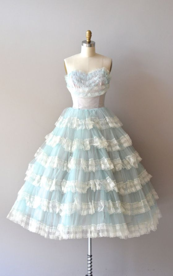 1950s Vintage Prom Dress, Lace Prom Gowns, Mini Short Homecoming Dress, Sweetheart Homecoming Gowns