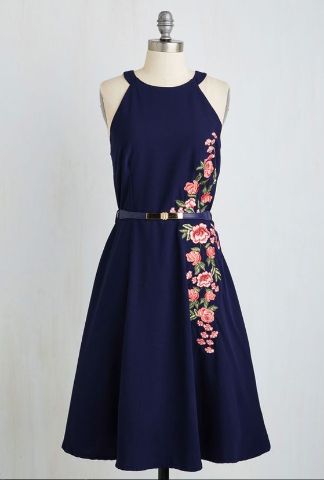 Sleeveless,embroidery Prom Dress,halter, Short Graduation Dress,customize Party Dress