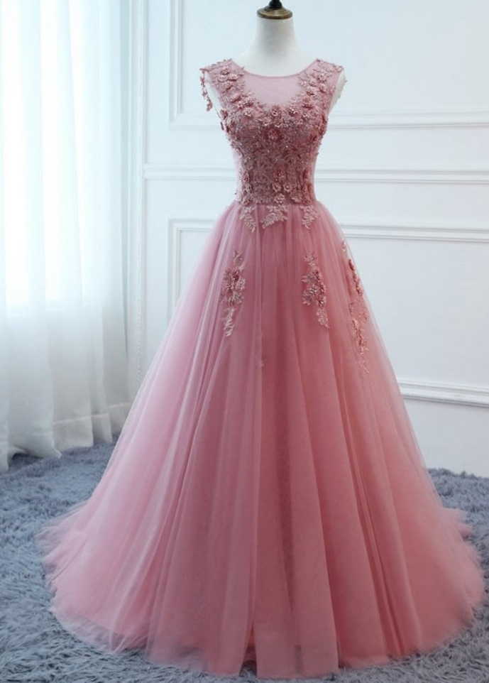 Tulle Women Formal Evening Prom Dress Long Floral Bridal Beach Gown Lace Wedding Party Dress With Train Plus Size