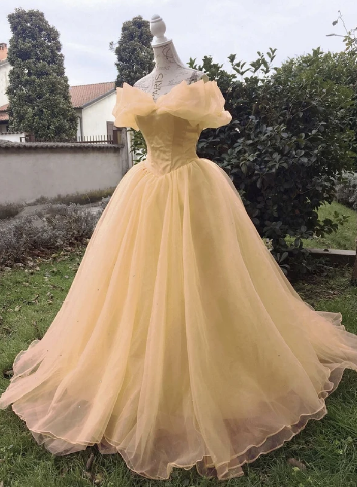 A Line Tulle Princess Dress Formal Dress
