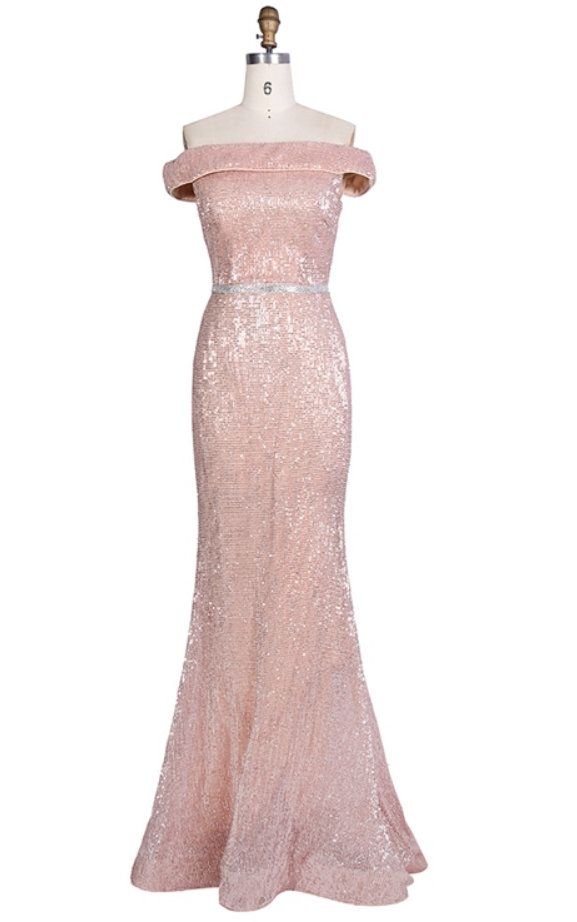 Prom Dresses Selling Glitter Off The Shoulder Mermaidsequin Formal Evening Dress