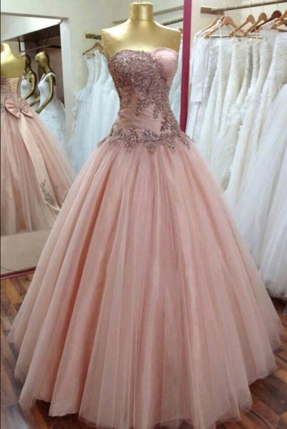 Lace Prom Dresses 2020, Tulle Evening Dress, Real Picture Prom Dresses, Ball Gown Prom Dresses, Pink Formal Dresses, Arabic Evening Dresses,