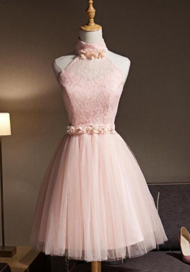 Homecoming Dresses Tulle And Lace Lovely Knee Length Formal Dress, Cute Party Dress, Prom Dresses