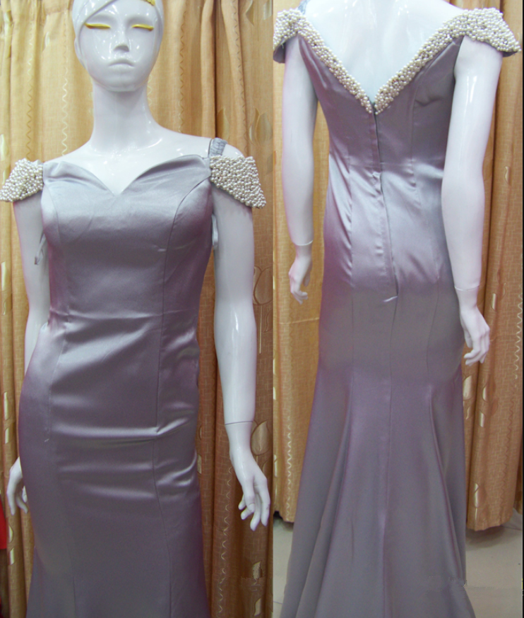 Sheath Prom Dress,cap Sleeve Prom Dress,satin Evening Dress