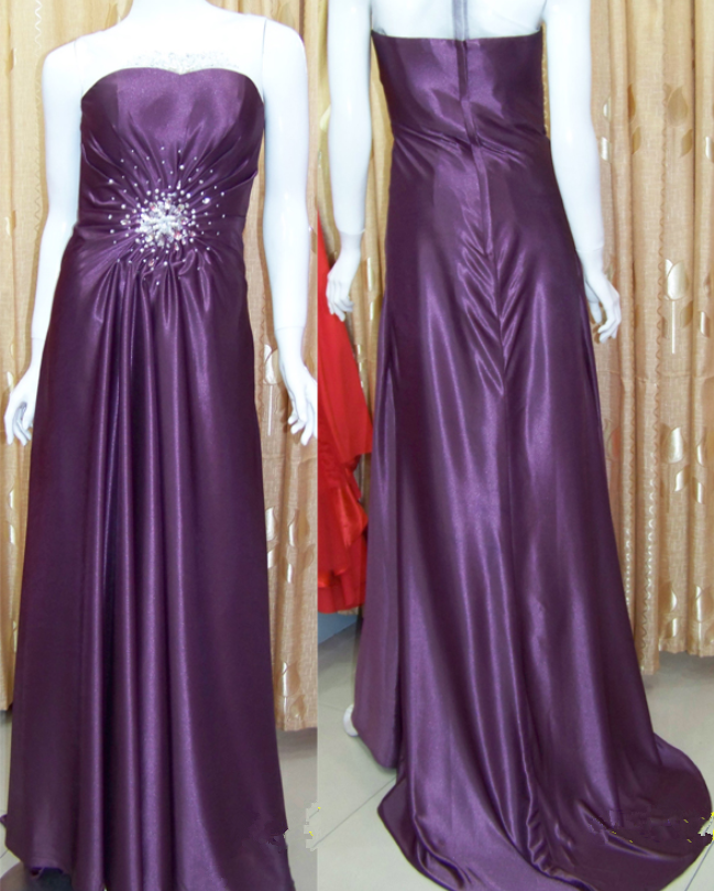 Sweetheart Prom Dress, Satin Prom Dress, A-line Evening Dress