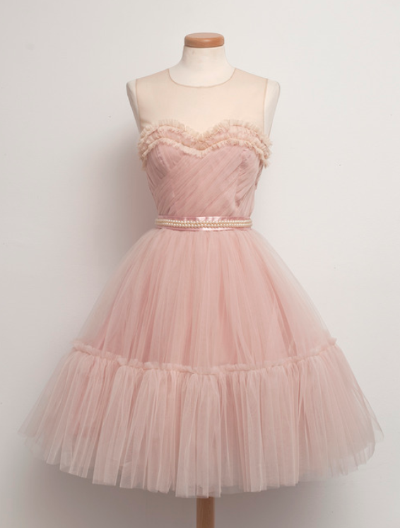 Charming Homecoming Dress,tulle Homecoming Dress,o-neck Homecoming Dress,noble Homecoming Dress