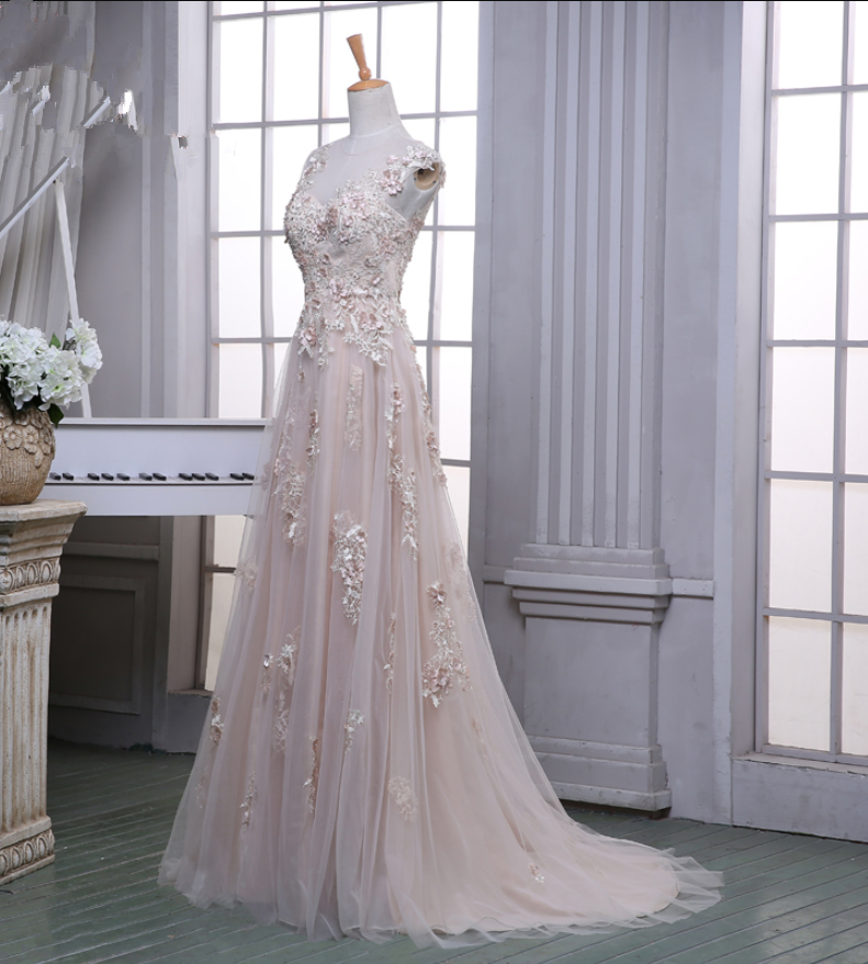 Sweetheart Floor-length Lace Appliqued Gown Dusty Sage Plus Size main image 1