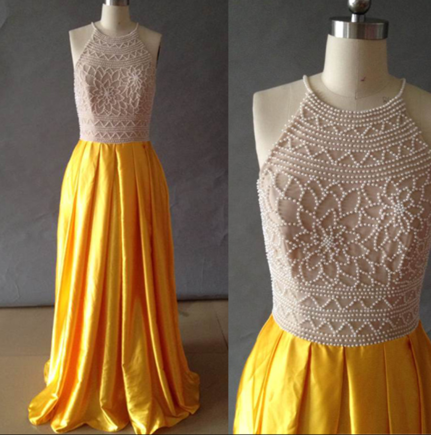 slim fit dress slacks Gold Deep V-Neck Prom Dresses Tulle Formal Dresses ARD2325